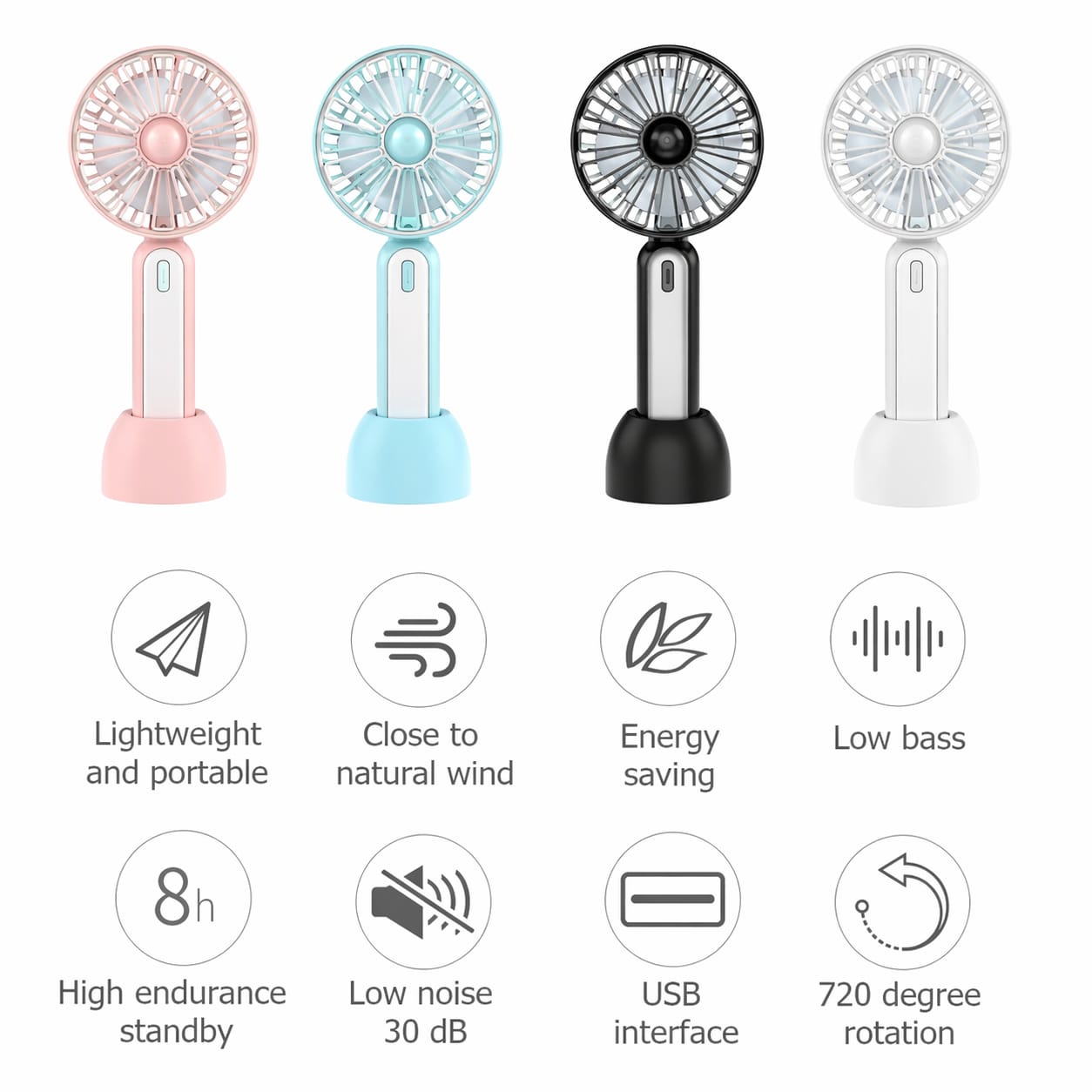 BreezeMate Handheld Fan — Stay Cool Anywhere, Anytime - Evokron