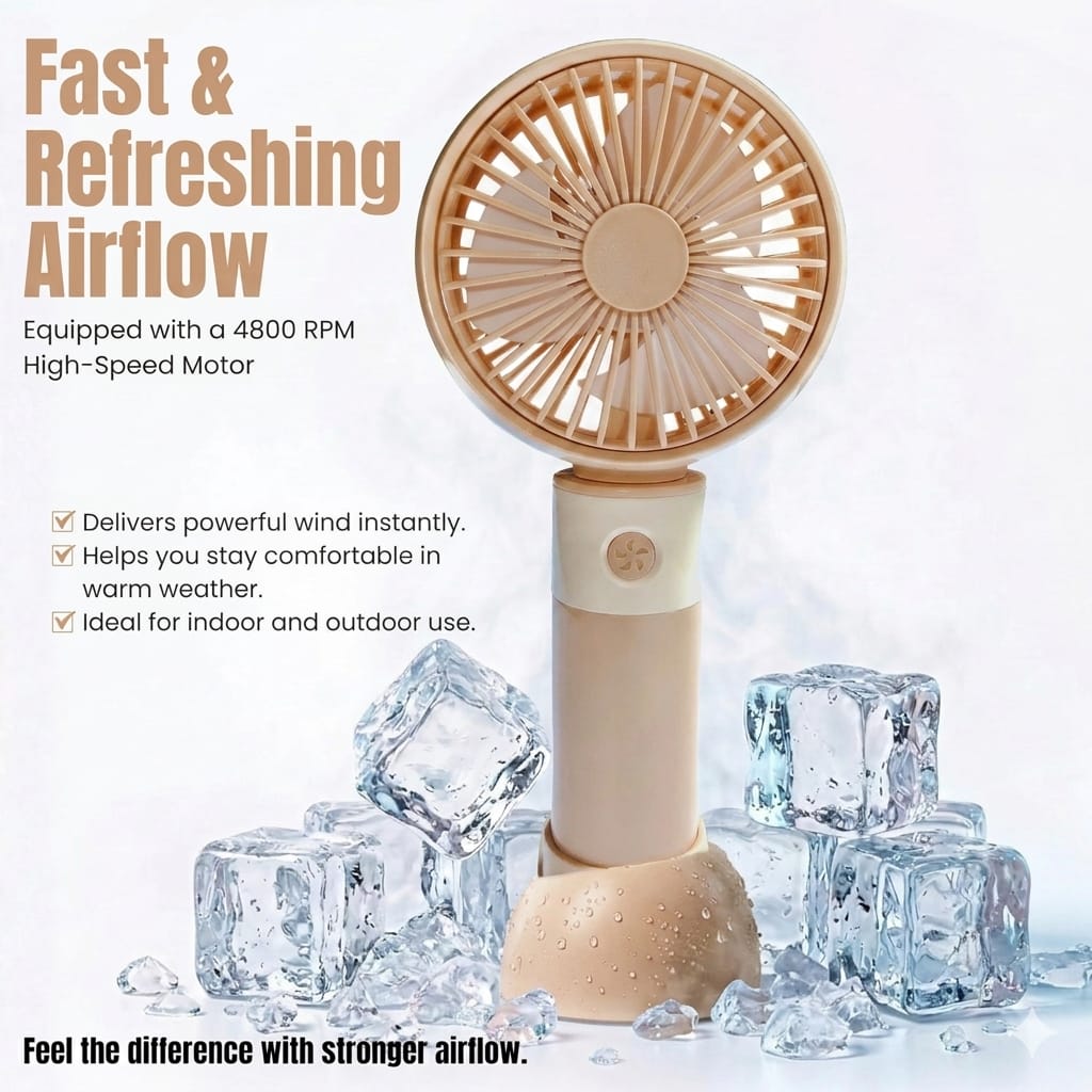 Handheld Fan — Stay Cool Anywhere, Anytime - Evokron