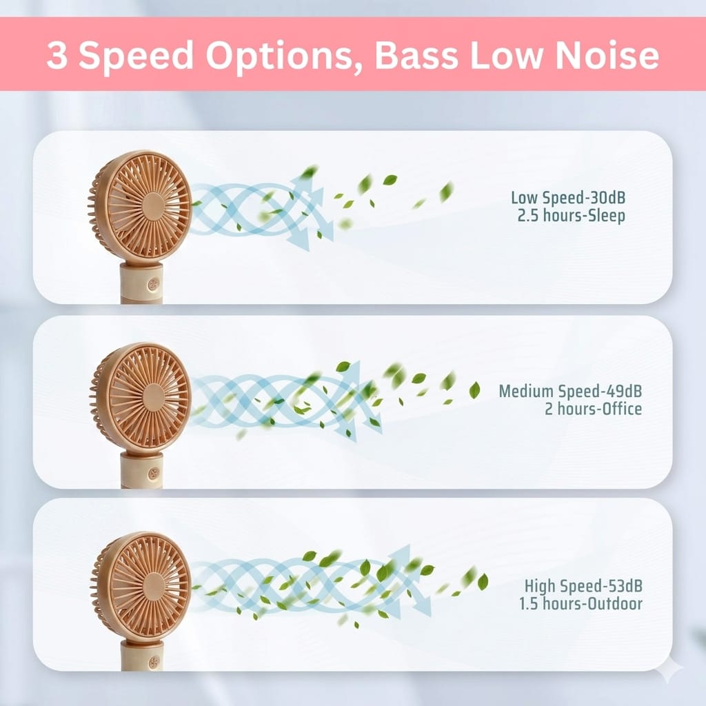 Handheld Fan — Stay Cool Anywhere, Anytime - Evokron
