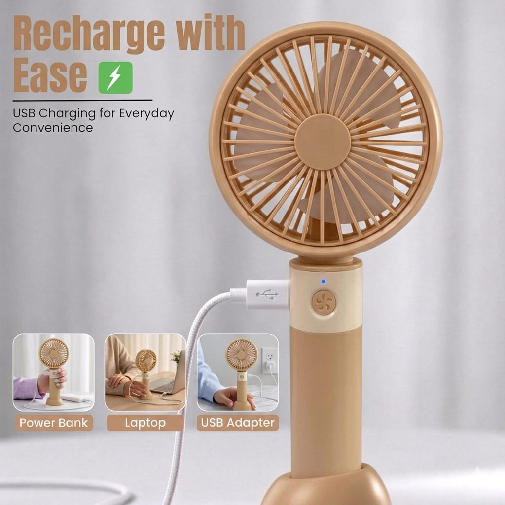 Handheld Fan — Stay Cool Anywhere, Anytime - Evokron