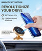 Magnetic Car Phone Holder |100% Metallic Crafted |360° Rotating Dashboard Mount - Evokron