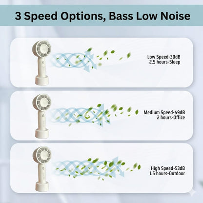 Mini - Fan Handheld Fan — Sleek, Silent & Powerfully Cool - Evokron